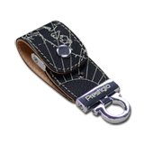 Memory ( USB flash ) PRESTIGIO PLDF4096MAPBLACK PRESTIGIO 4GB USB 2.0 Leather Flash Black Map with white line