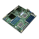 Main Board Server INTEL S5500HCVR MB Server 2xSocket-1366 INTEL S5500HCV i5500 (Extended ATX,FSB 6400MHz,9 x DDR3 SDR,Памет на видео картата,2xGbitLAN,RAID/SATA II/SAS)