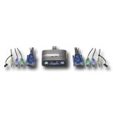 Network Switch LEVEL ONE KVM-0213 KVM-0213 2-Port PS/2 cable KVM-Switch with Audio LevelOne