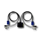 Network Switch LEVEL ONE KVM-0223 KVM-0223 2-Port USB Kabel KVM Switch with audio LevelOne