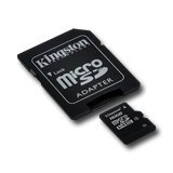 Memory ( flash cards ) KINGSTON SDC4/16GB Kingston 16GB microSDHC Class 4 Flash Card + SD Adapter, EAN: '740617173741