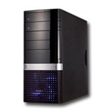 PC Chassis DELUX DLC-MG858 Шаси DELUX DLC-MG858 Midi Tower,  ATX, 7 slots, USB, Microphone-In, Audio Line-Out, PSU optional, Черен