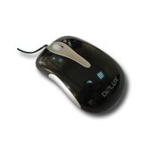 Input Devices - Mouse Box DELUX DLM-115/USB/BLACK/SILVER Мишка DELUX DL-M115BU (Кабел, Оптичен 800dpi,3 btn,USB), Черен/Сребрист