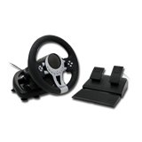 Gaming Accessories CANYON CNG-GW4 CANYON Wired Steering Wheel, Черен, С опаковка (25.5cmx28cm)