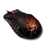 Input Devices - Mouse Box RAZER RZ01-00280500-R3M1 Мишка RAZER Naga Molten (Кабел, Лазерен 5600dpi,17 btn,USB), Черен/Червен