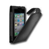 iPhone accessories CYGNETT CY0088CPLAV CYGNETT Lavish, Black ultra-soft leather flip case for iPhone 4 & iPhone 4S for iPhone 4, Leather, Черен, С опаковка
