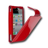 iPhone accessories CYGNETT CY0092CPGLA CYGNETT Glam, Red patent leather flip case for iPhone 4 & iPhone 4S for iPhone 4, Leather, Червен, С опаковка