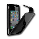 iPhone accessories CYGNETT CY0093CPGLA CYGNETT Glam, Black patent leather flip case for iPhone 4 & iPhone 4S for iPhone 4, Leather, Черен, С опаковка