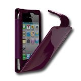 iPhone accessories CYGNETT CY0095CPGLA CYGNETT Glam, Purple patent leather flip case for iPhone 4 & iPhone 4S for iPhone 4, Leather, Пурпурен, С опаковка