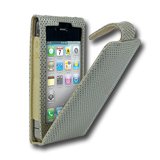 iPhone accessories CYGNETT CY0112CPLAV CYGNETT Lavish, Perforated ultra-soft leather flip case for iPhone 4 & iPhone 4S for iPhone 4, Leather, Gray, С опаковка
