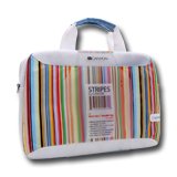 Carrying Case CANYON CNL-NB13S Чанта за лаптоп CANYON + Stripes Key Chain for Laptop 13.3", White with Color Stripes