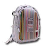 Carrying Case CANYON CNL-NB06S Backpack CANYON for notebooks 14.1”, White/Blue with Color Stripes