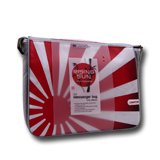 Carrying Case CANYON CNL-NB08J Bag CANYON Messenger for notebooks 13.3”, White/Grey with Red Rising Sun