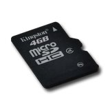 Memory ( flash cards ) KINGSTON MBLY4G2/4GB KINGSTON Memory ( flash cards ) 4GB Micro SDHC Class 4 with Full-size SD adapter and USB reader