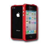 iPhone accessories CYGNETT CY0444APAEE CYGNETT AeroGrip Edge Rock-solid protection for iPhone 4 & iPhone 4S, Red, Retail for iPhone 4, Червен, С опаковка