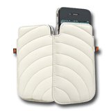 iPhone accessories CYGNETT CY0494CPMAN CYGNETT Manhattan Padded leather pouch for iPhone 4 & iPhone 4S, White, Retail for iPhone 4, Бял, С опаковка