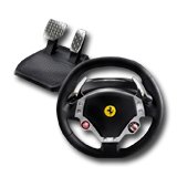 Gaming Accessories THRUSTMASTER 2960710 Steering Wheel THRUSTMASTER Ferrari F430 Force Feedback The exact replica of the steering wheel of the new Ferrari 430 with ''magnetino'' button (Кабел, 10 Btn) for PC, С опаковка