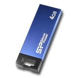 Memory ( USB flash ) SILICON POWER SP004GBUF2835V1B SILICON POWER 4GB USB 2.0 Touch 835 Blue
