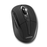 Input Devices - Mouse Box CANYON CNF-MSOW01B Мишка CANYON CNF-MSOW01 Green series (Безжичен 2.4GHz, Оптичен 1000dpi,6 btn,USB), Черен