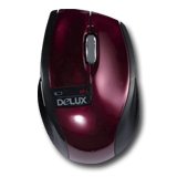 Input Devices - Mouse Box DELUX DLM-526GB_PLUS_G01UF/BORDO Мишка DELUX DLM-526GB (Безжичен 2.4GHz, Оптичен 500dpi/1000dpi,5 btn,USB), Bordo