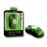 Input Devices - Mouse Box CANYON CNL-MSO07X Мишка CANYON CNL-MSO07 X-ray (Кабел, Оптичен 1000dpi,3 btn,USB), Черен/Зелен