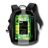 Carrying Case CANYON CNL-NB07X Backpack CANYON X-Ray for up to 15.6" laptop, Nylon, Черен/Зелен