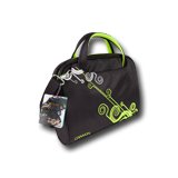 Carrying Case CANYON CNR-NB22G1 Чанта за лаптоп CANYON Lady Handbag for up to 12" laptop, Nylon, Черен/Зелен