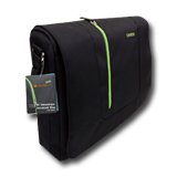 Carrying Case CANYON CNR-NB18L1 Чанта за лаптоп CANYON Messenger Bag for up to 16" laptop, Nylon, Черен/Зелен