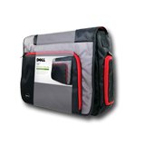 Carrying Case DELL ACCESSORIES DNB101 Чанта за лаптоп DELL ACCESSORIES F1 Messenger Bag for up to 16" laptop, Черен/Червен