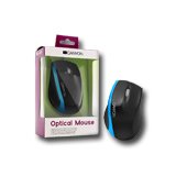 Input Devices - Mouse Box CANYON CNR-MSO01NBL Мишка CANYON CNR-MSO01N (Кабел, Оптичен 800dpi,3 btn,USB), Черен/Син