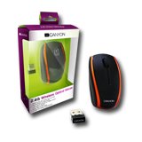 Input Devices - Mouse Box CANYON CNR-MSOW03NO Мишка CANYON CNR-MSOW03N (Безжичен 2.4GHz, Оптичен 1000dpi,3 btn), Black/Orange