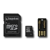 Memory ( flash cards ) KINGSTON MBLY4G2/16GB KINGSTON Memory ( flash cards ) 16GB Digital Multi-Kit/Mobility Kit Micro SDHC Class 4, Plastic with USB microSD reader and SD adapter
