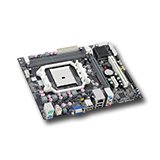 Main Board Desktop ECS A55F-M3_GLAN ECS Дънна платка настолна AMD A55 (Socket FM1, DDR3, USB2.0,PS/2,VGA,LAN,Audio Interface,SATA II) С опаковка