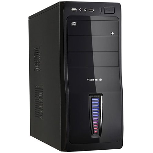 PC Chassis GOLDEN FIELD F16B/500W Chassis GOLDEN FIELD F16B Midi Tower, ATX, 7 slots, Audio Interface, USB, 2 x SATA Power , Steel 0.5 mm, PSU 1 x 500W, 12 sm rear FAN, Air-Duct, Black