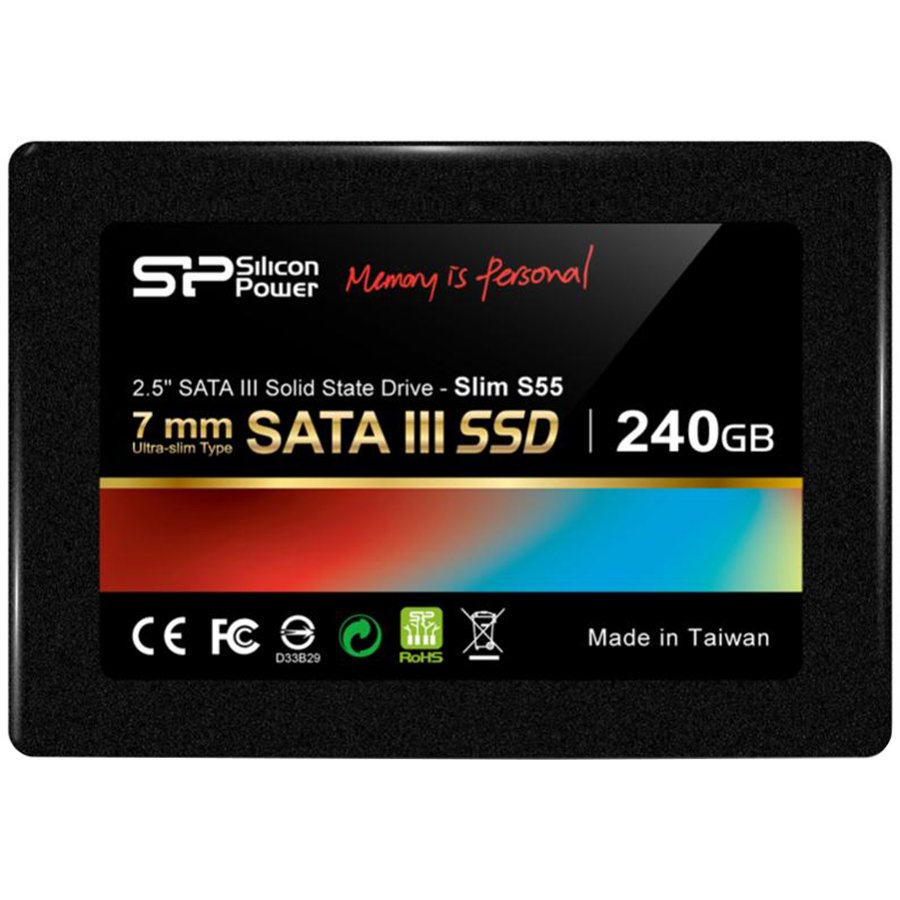 SSD Client SILICON POWER SP240GBSS3S55S25 SILICON POWER S55 Solid State Drive 240GB, 2.5", 7mm, SATA III 6Gbps, Read up to 556MB/s, Write up to 480MB/s, IOPS Up to 80,000, NCQ and RAID ready