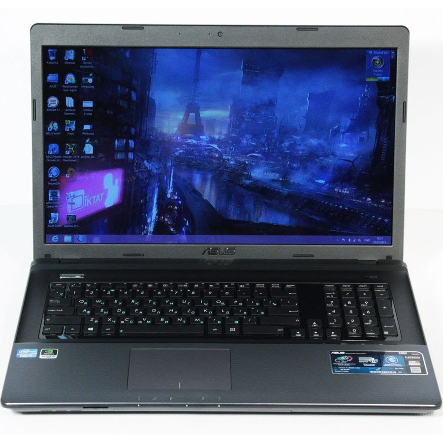 PC Notebook ASUS K95VJ-YZ038DM Notebook ASUS K95VJ, 18.4" 16:9 Full HD (1920x1080) LED Backlight, CPU Intel Core i7-3630QM, 8GB, HDD 3TB 7.2K RPM, NVIDIA GeForce 635M 1GB DDR3 VRAM, DVD-RW SM, Bluetooth 4.0, WiFi N, HDMI, USB 3.0, Free DOS