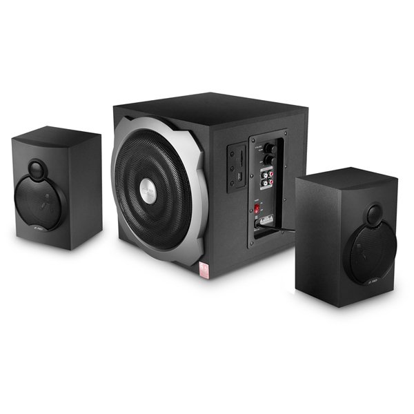 Multimedia - Speaker FENDA A521 Multimedia - Speaker F&D A521 (2.1 Channel Surround, 52W, 120Hz-20kHz, Subwoofer: 20Hz-120Hz, USB/SD card reader, Wooden, Black)