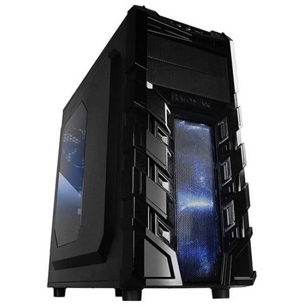 PC Chassis RAIDMAX VORTEX_V3_403WB Chassis Vortex_V3 Middle Tower, ATX, 7 slots, 2 X 5.25", 3 X 3.5" H.D., 3 X 2.5" SSD, 1 X USB2.0 / 2 x AUDIO / 1 x USB3.0, PSU Optional,2 X 120mm Front LED fan/opt./, 1 x 120mm Back Black FAN, 1 X 120mm top LED fan /opt.