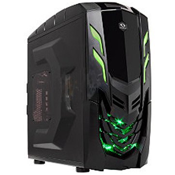 PC Chassis RAIDMAX VIPER_GX_512WBG Chassis VIPER_GX Middle Tower, ATX, 7 slots, 3 X 5.25", 3 X 3.5" H.D. or 3 X 2.5" SSD, 2 x AUDIO / 2 x USB3.0, PSU Optional, 2 X 120mm LED fan (one included), 1 x 120mm Black frame with Black leaves fan, Black