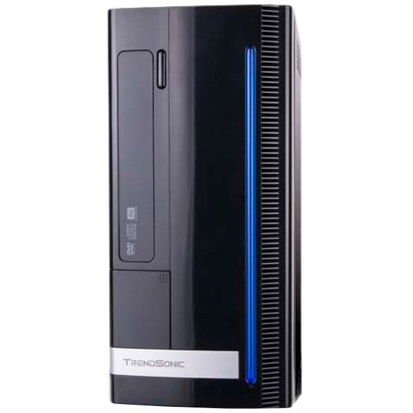 PC Chassis TRENDSONIC ELF/EL261 Chassis ELF/EL261 ITX Tower, ATX, 7 slots, 2 x USB2.0, Microphone-In, Audio Line-Out, HD Audio, PSU Internal 400W, FAN 8 sm,SECC Body, Black