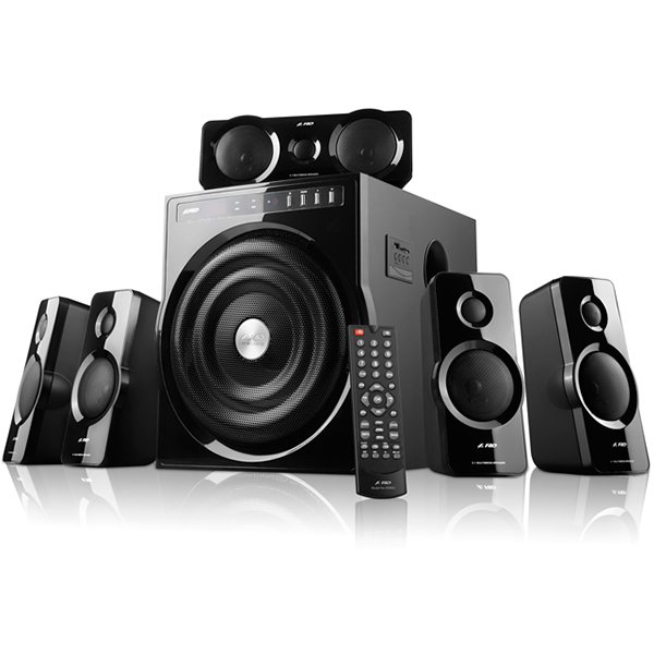 Multimedia - Speaker FENDA F6000U Multimedia - Speaker FENDA F6000U (5.1 Channel Surround, 123W, 150Hz-120kHz, Subwoofer: 30Hz-120Hz, USB/SD card reader, FM, remote control, Wooden, Black)