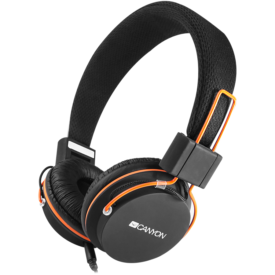 Multimedia - Headset CANYON CNE-CHP2 Canyon headphones, detachable cable with microphone, foldable, black