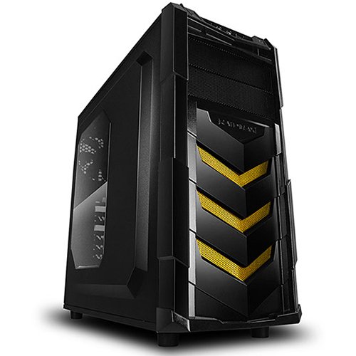 PC Chassis RAIDMAX VORTEX_V4_404WBY Chassis Vortex_V4 Middle Tower, ATX, 7 slots, 2 X 5.25", 3 X 3.5" H.D., 3 X 2.5" SSD, 1 X USB2.0 / 2 x AUDIO / 1 x USB3.0, PSU Optional,2 X 120mm Front LED fan/opt./, 1 x 120mm Back Black FAN, 1 X 120mm top LED fan /opt
