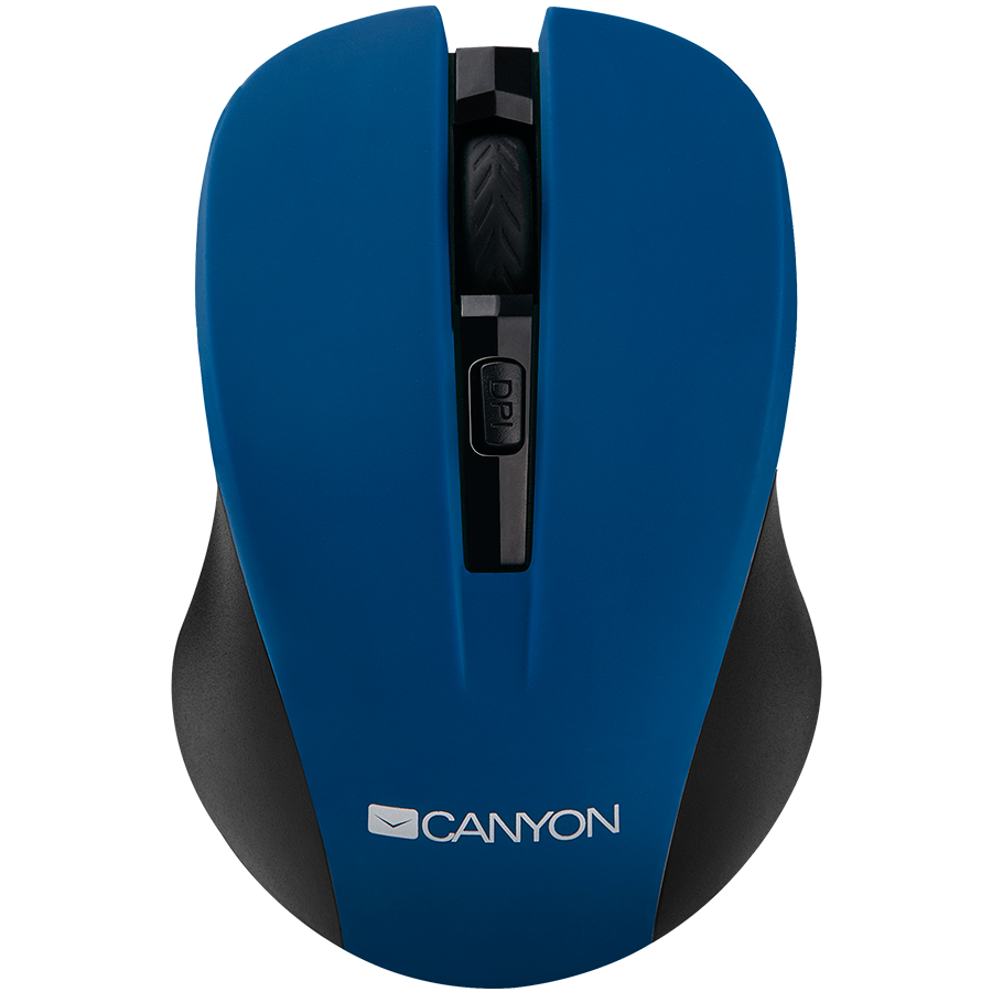 Input Devices - Mouse Box CANYON CNE-CMSW1BL CANYON Mouse CNE-CMSW1(Wireless, Optical 800/1000/1200 dpi, 4 btn, USB, power saving button), Blue