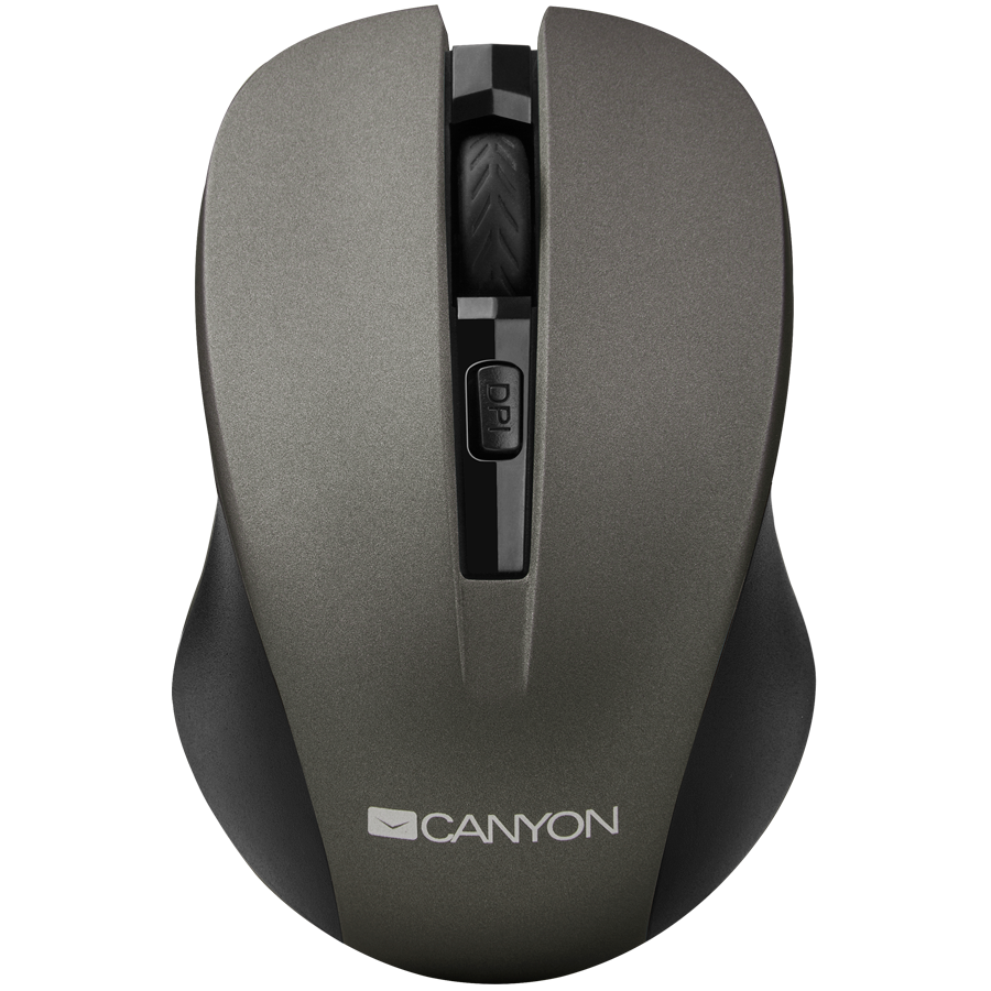 Input Devices - Mouse Box CANYON CNE-CMSW1G CANYON Mouse CNE-CMSW1(Wireless, Optical 800/1000/1200 dpi, 4 btn, USB, power saving button), Graphite