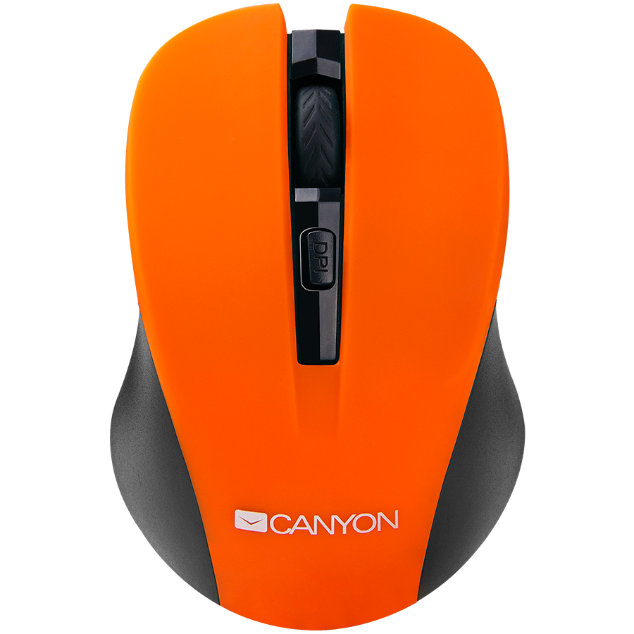 Input Devices - Mouse Box CANYON CNE-CMSW1O CANYON Mouse CNE-CMSW1(Wireless, Optical 800/1000/1200 dpi, 4 btn, USB, power saving button), Orange