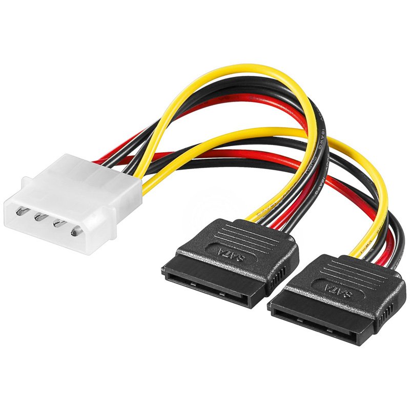 Cable AKYGA AK-CA-16 Power cable Molex/2xSATA 15cm