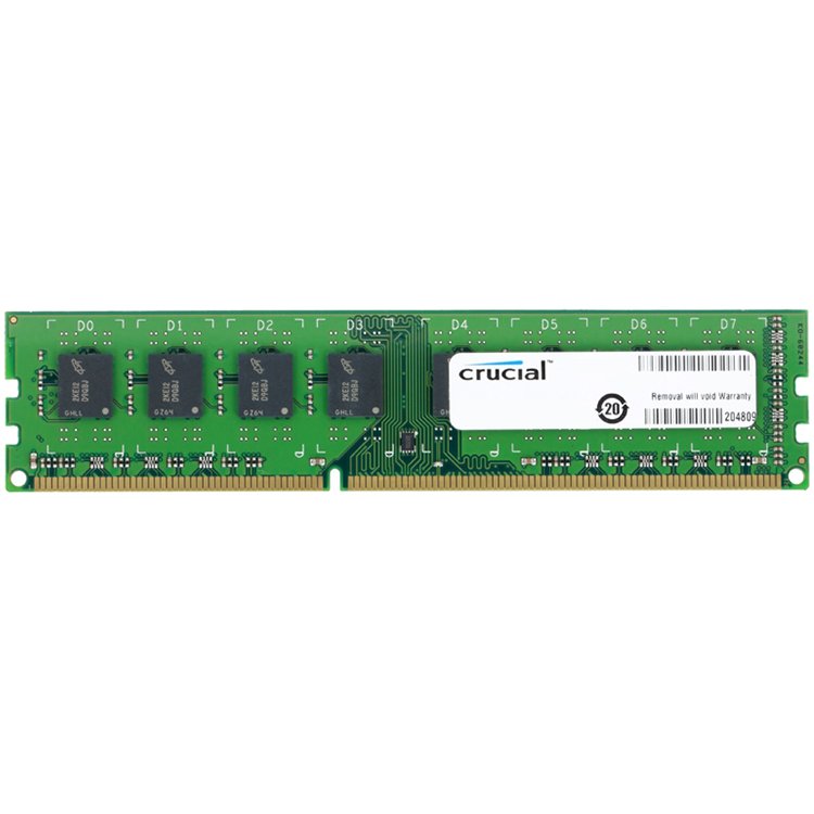 Memory ( Desktop ) CRUCIAL CT102464BD160B Crucial RAM 8GB DDR3L 1600 MT/s (PC3L-12800) CL11 Unbuffered UDIMM 240pin 1.35V/1.5V