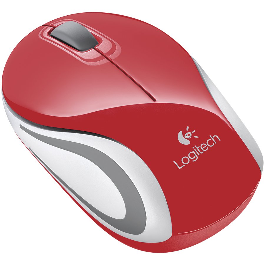 Input Devices - Mouse Box LOGITECH 910-002732 LOGITECH Wireless Mini Mouse M187 - EMEA - RED