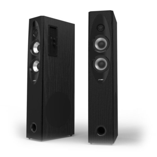 Multimedia - Speaker FENDA T-60X Multimedia Speakers F&D T-60X (2.2, 110W, 40Hz-20kHz, BT4.0/USB/SD/FM/KARAOKE/RC,LED display, Wooden, Black)
